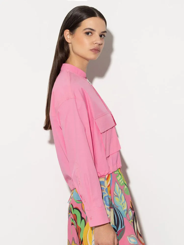 Luisa Cerano Cargo Style Jacket Candy Pink