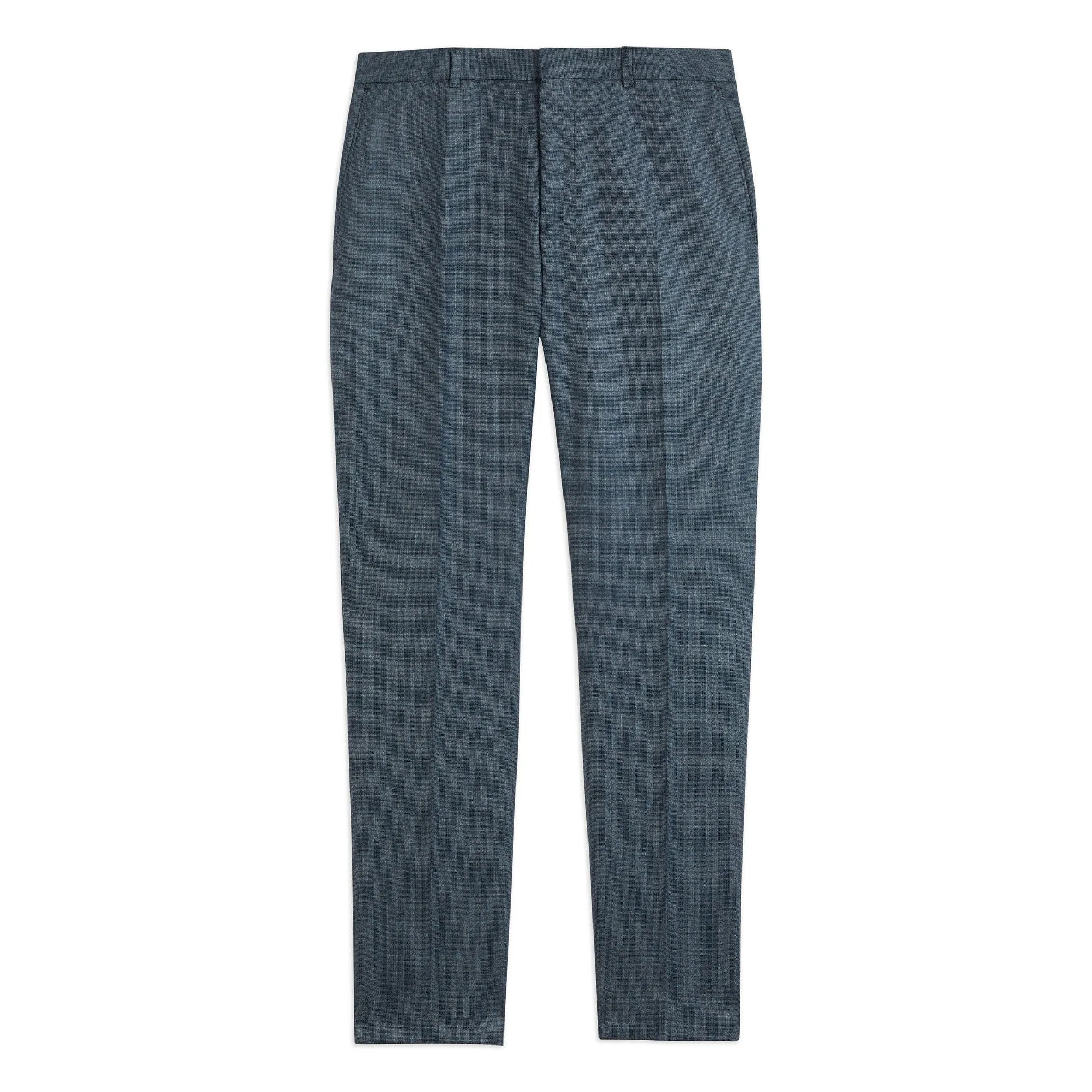 Men Mps-Darlyts-Slim Fit Textured Suit Trouser - Blue