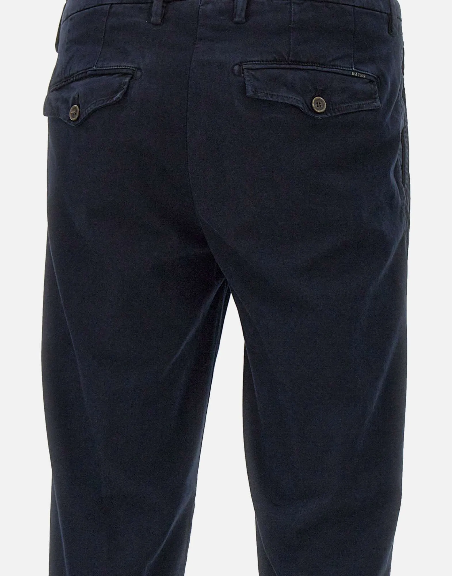 Navy Blue Slim Fit Trousers