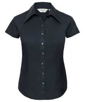 Navy - Women’s cap sleeve Tencel® fitted shirt