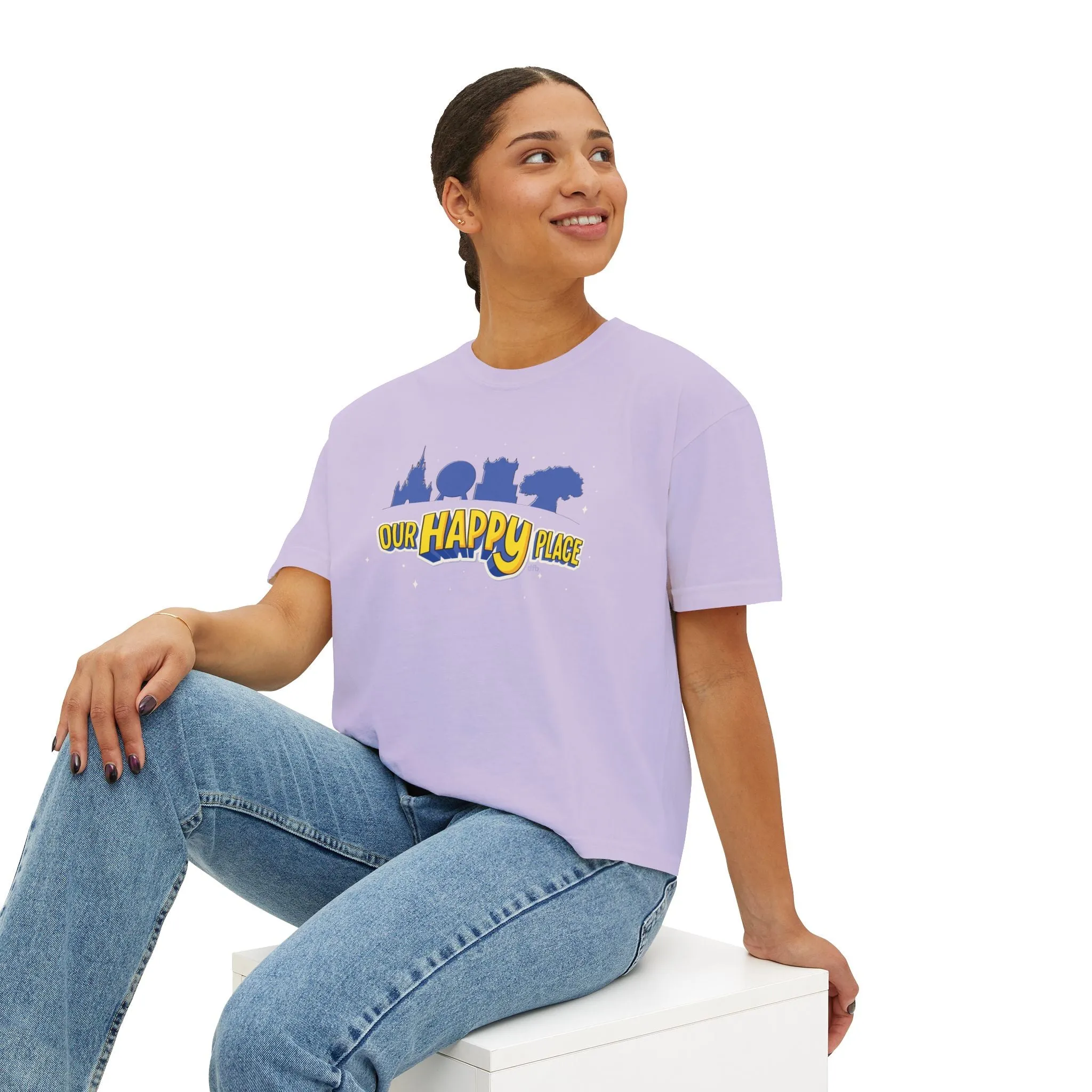 Our Happy Place - Women's Boxy Tee