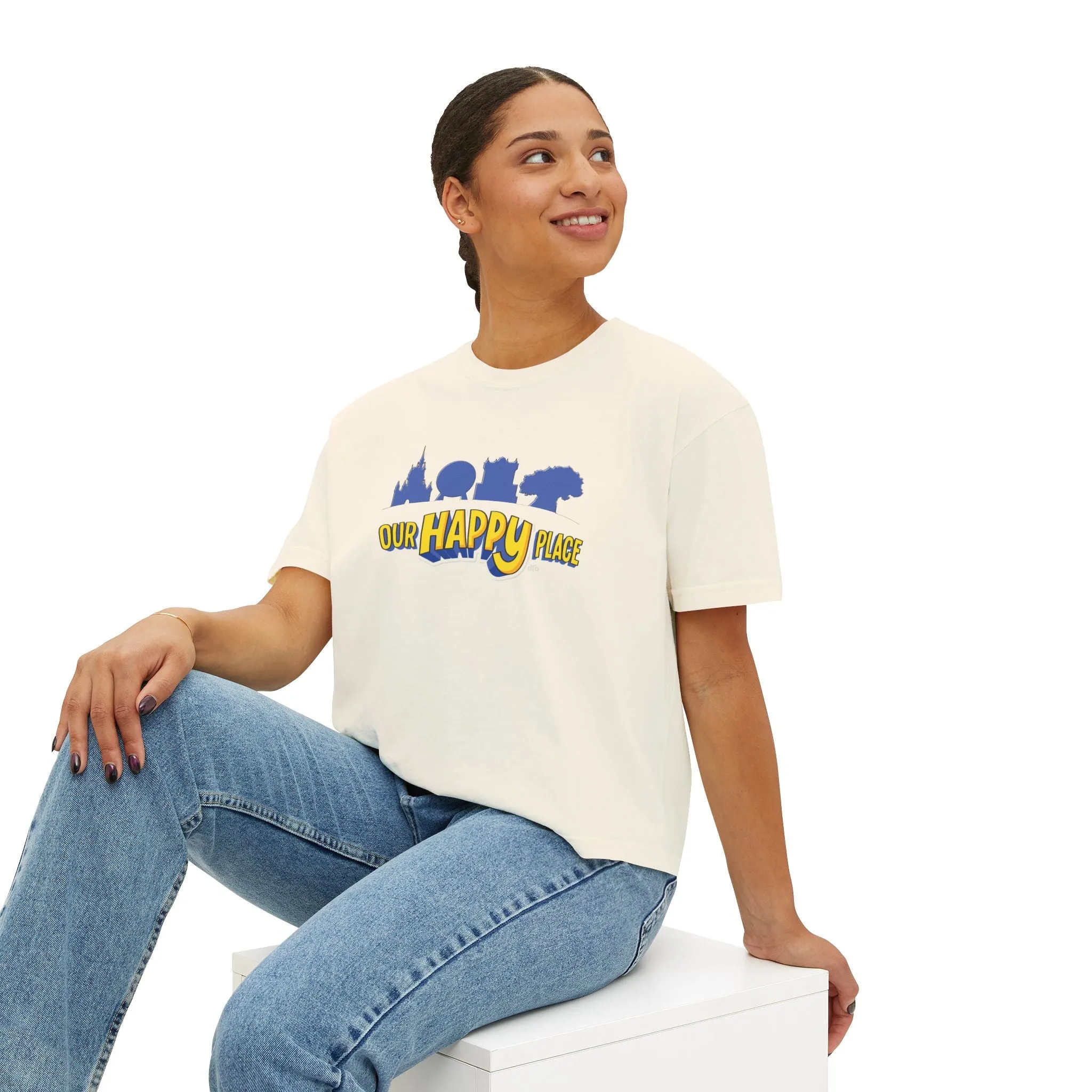 Our Happy Place - Women's Boxy Tee