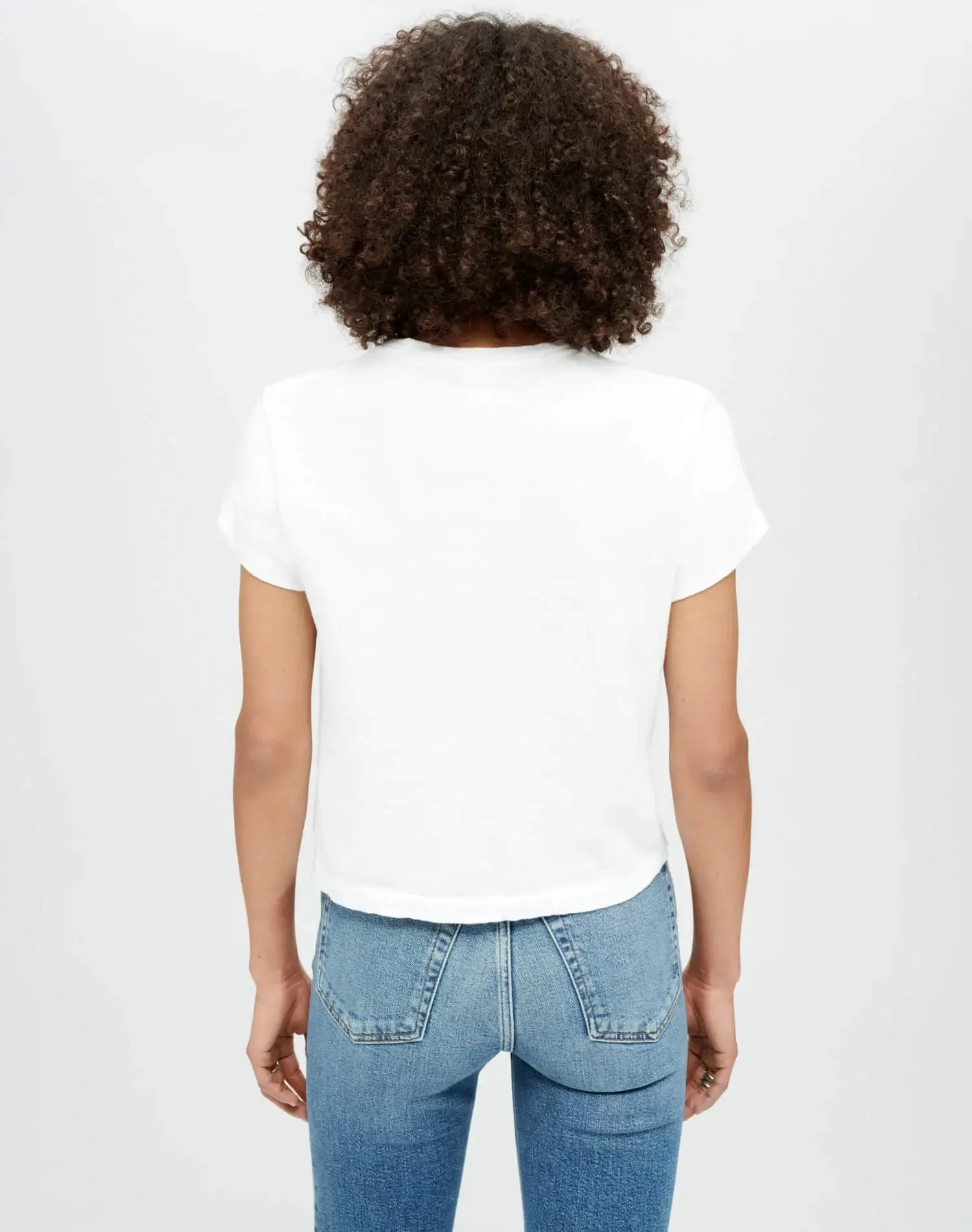 RE/DONE - Boxy Tee in Optic white