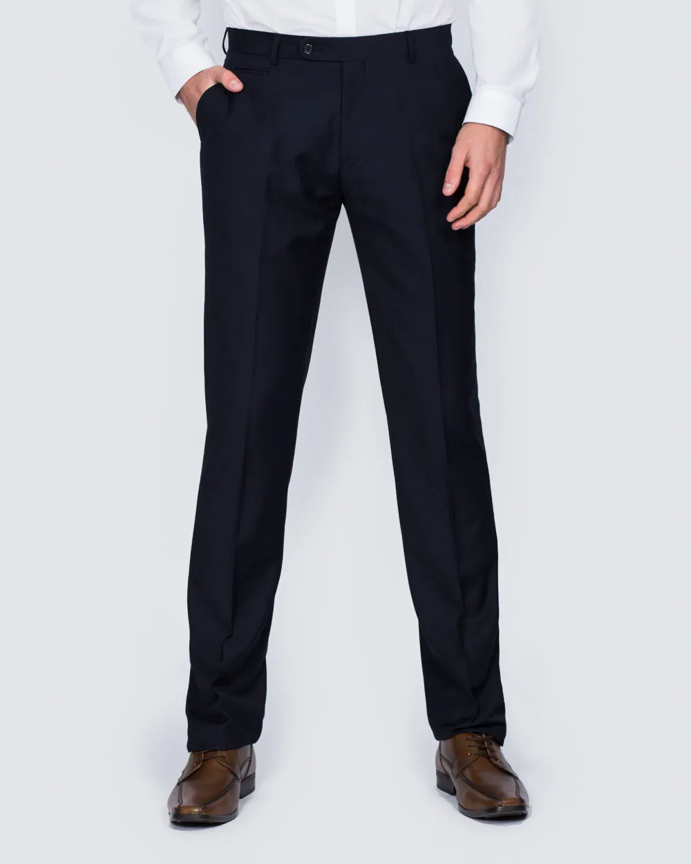 Skopes Slim Fit Superfine Twill Trousers (navy)