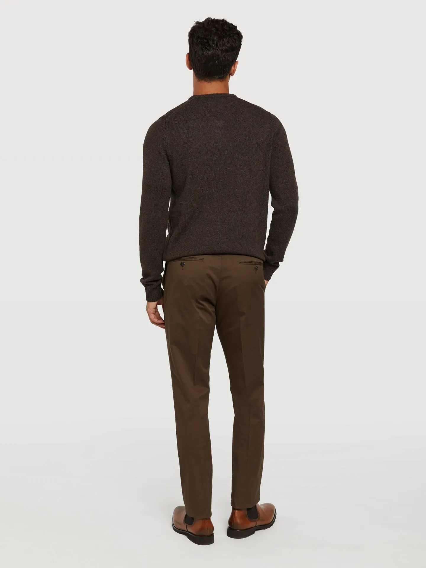 Slim fit basic chino trousers