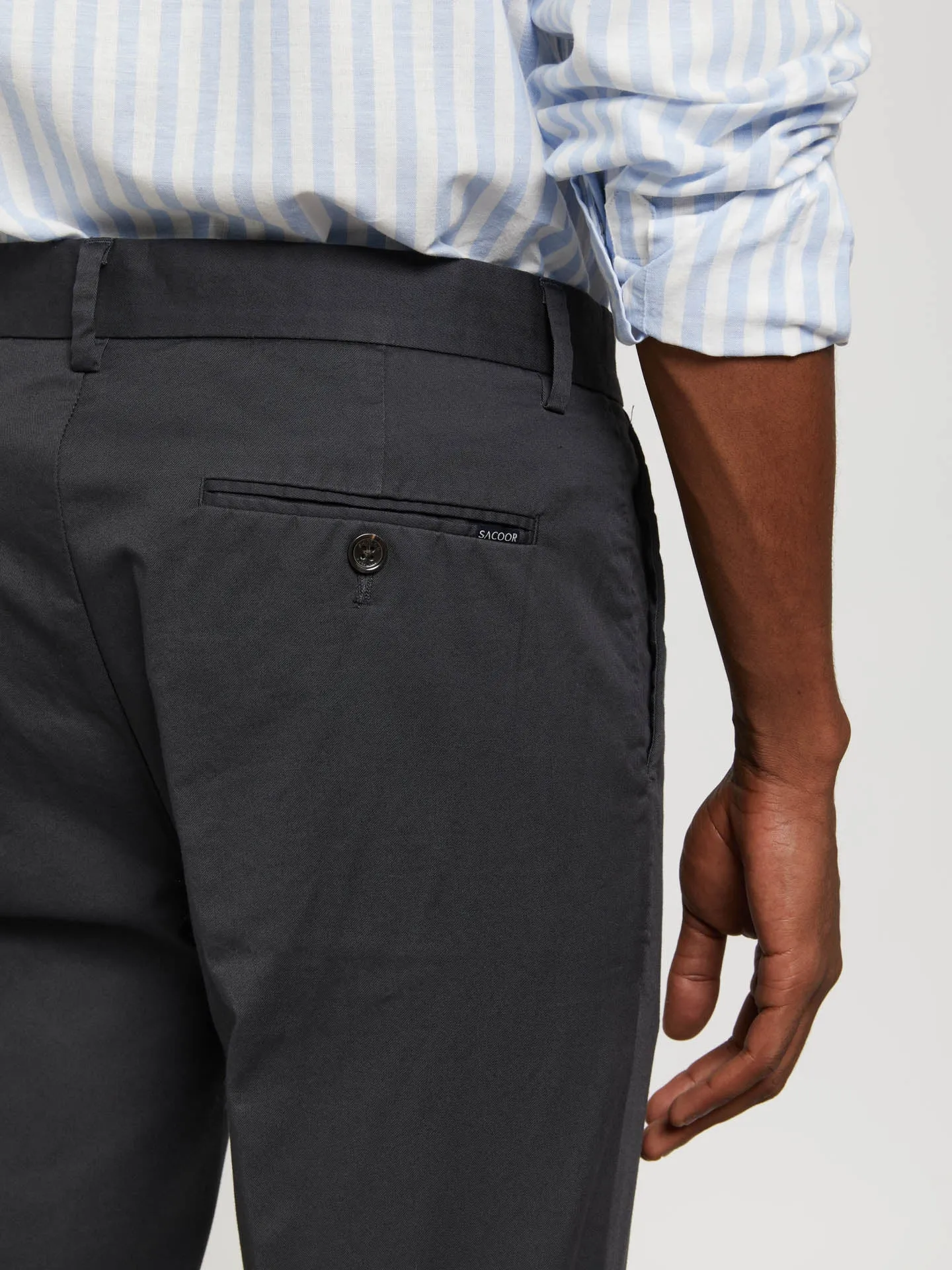 Slim fit basic chino trousers