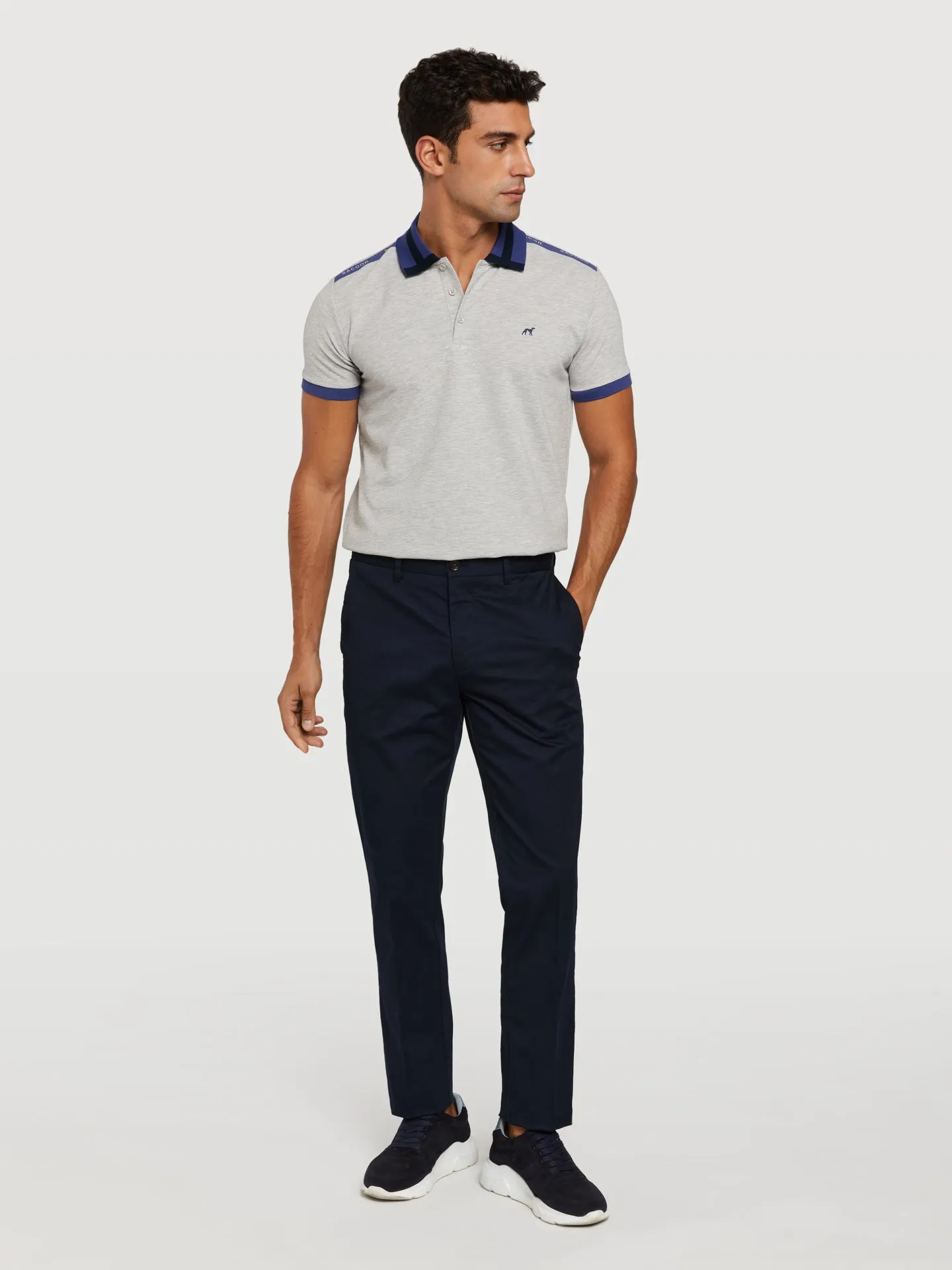 Slim fit basic chino trousers