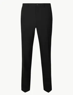 Slim Fit Flat Front Trousers