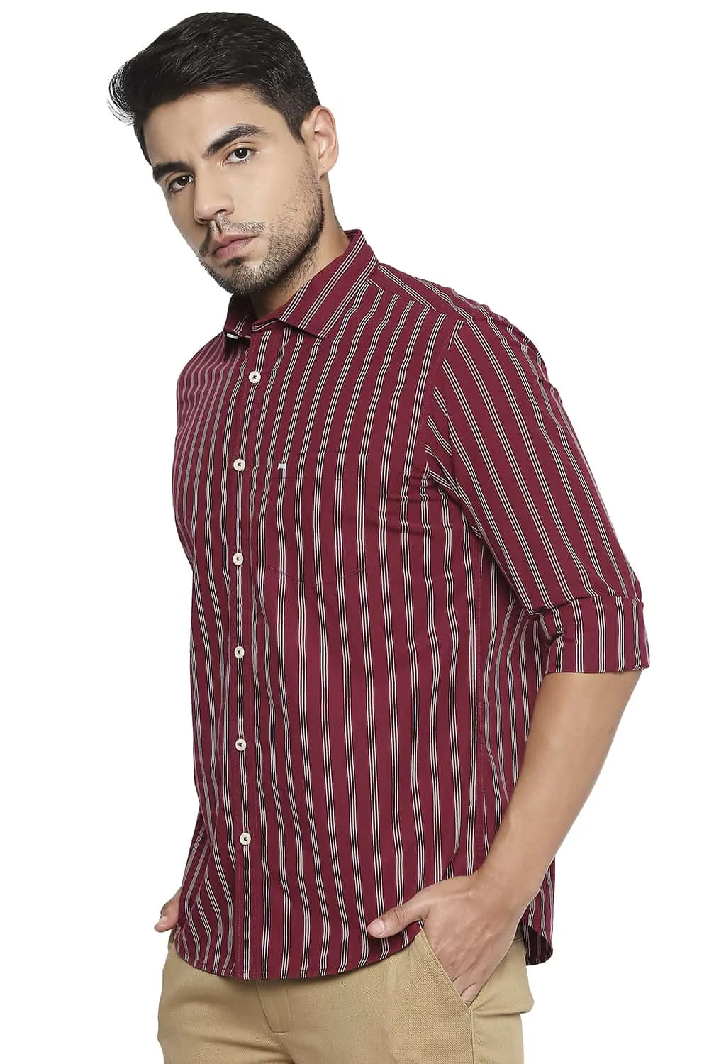 Slim Fit Stripe Shirt