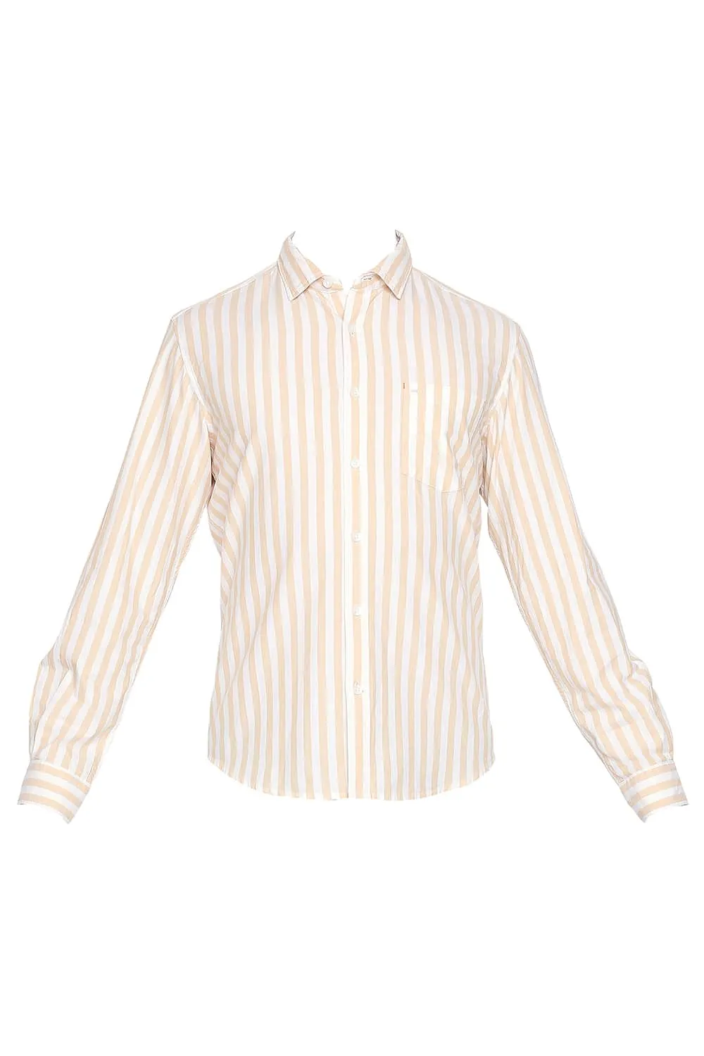 Slim Fit Twill Stripes Shirt