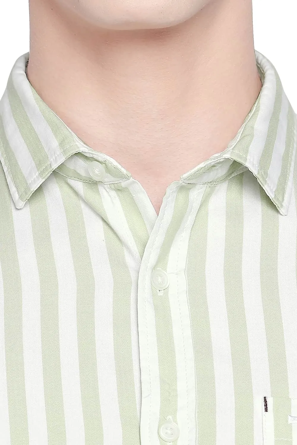 Slim Fit Twill Stripes Shirt