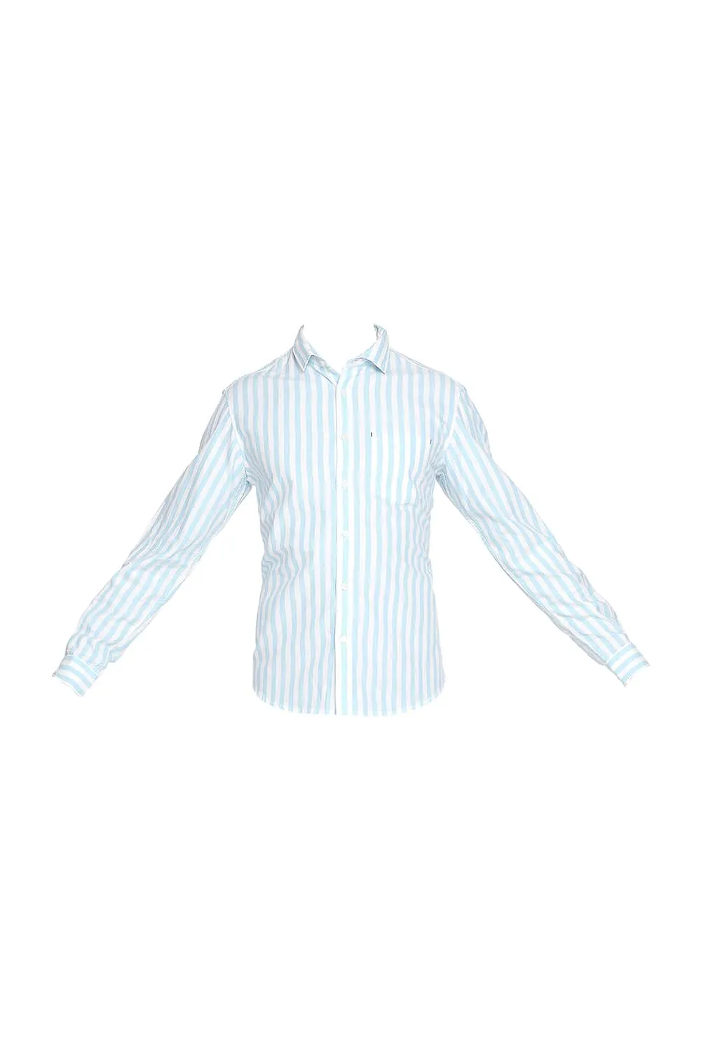 Slim Fit Twill Stripes Shirt