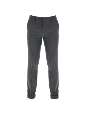 Slim Fit Wool Cashmere Trousers