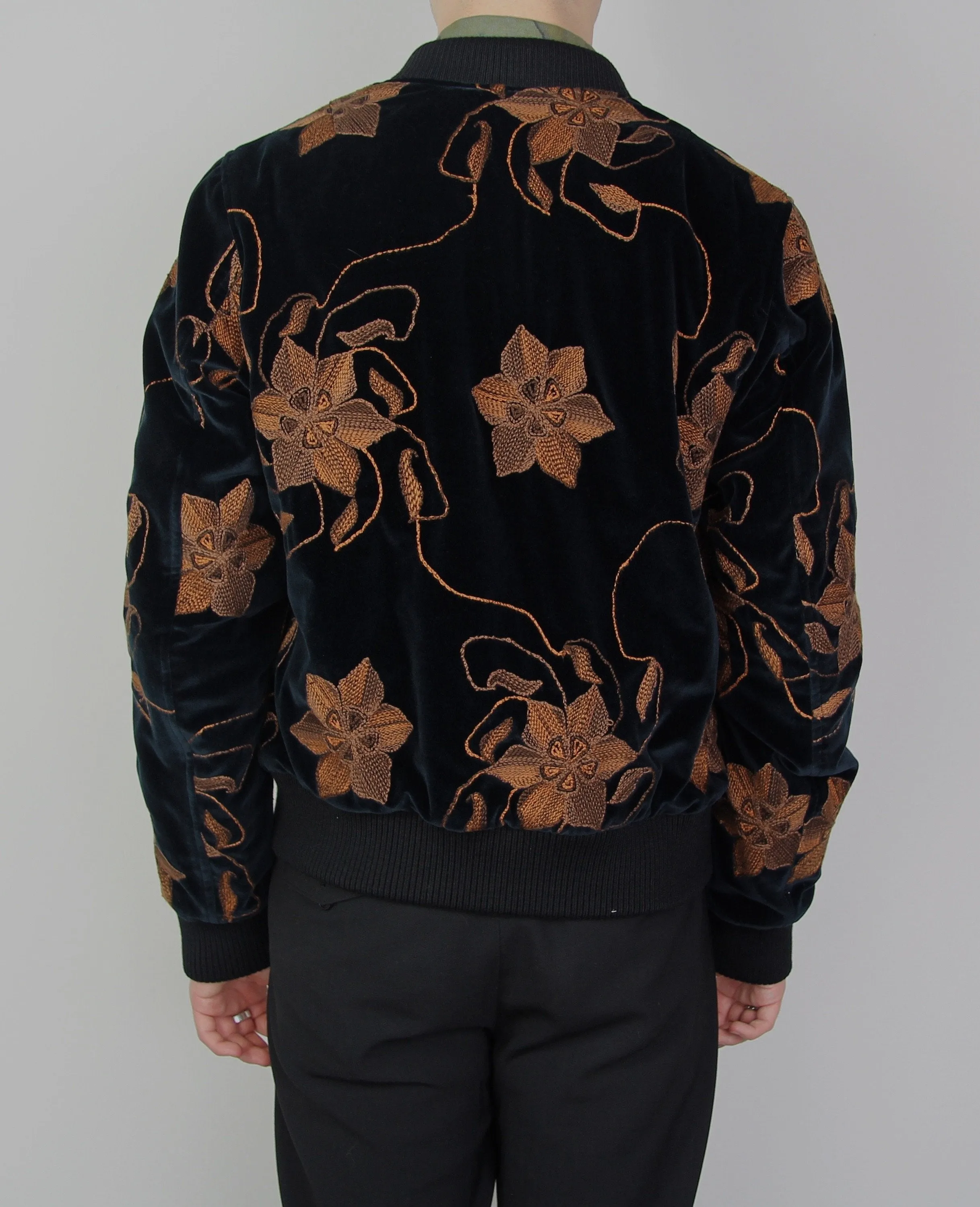 Vinny Reversible Velvet Bomber