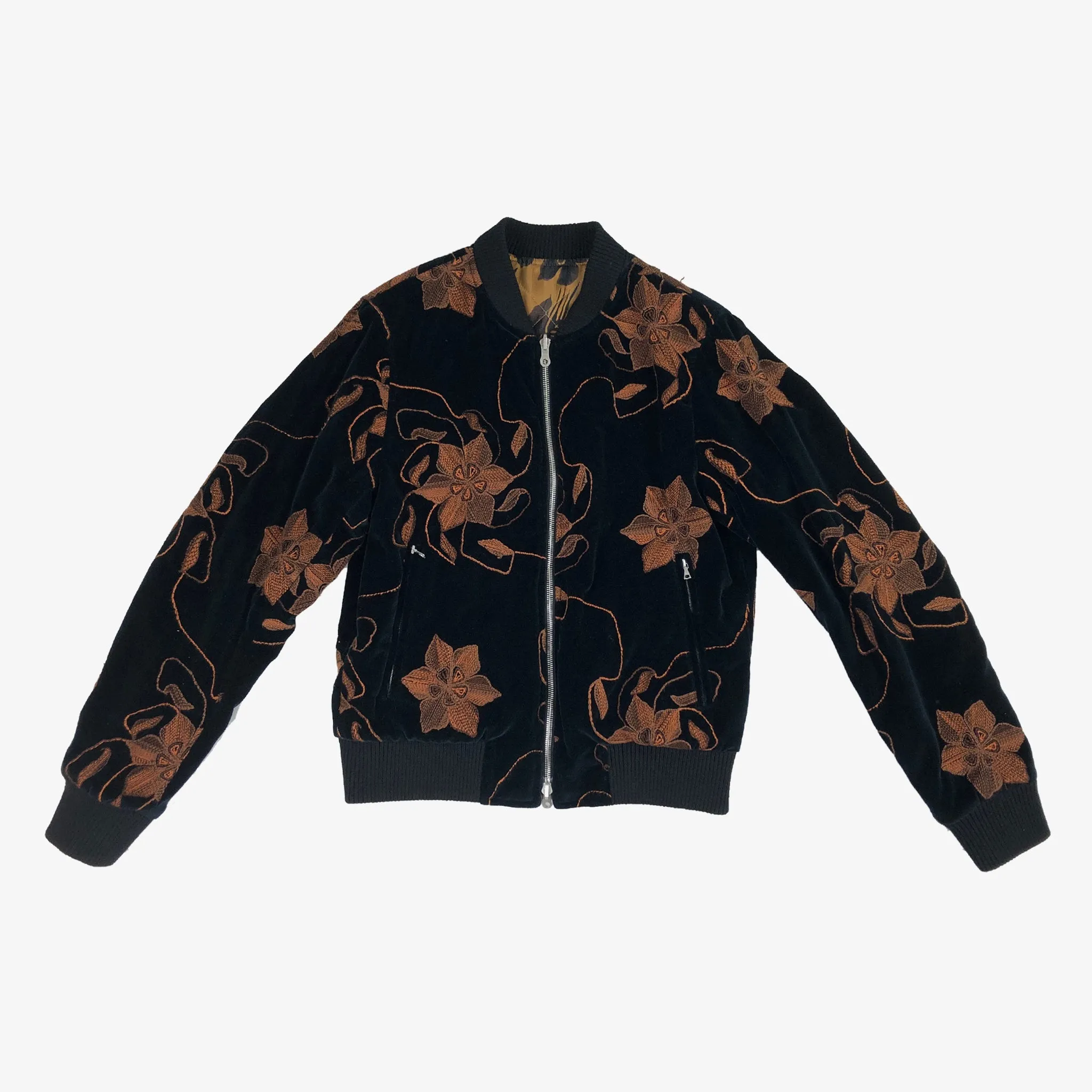 Vinny Reversible Velvet Bomber