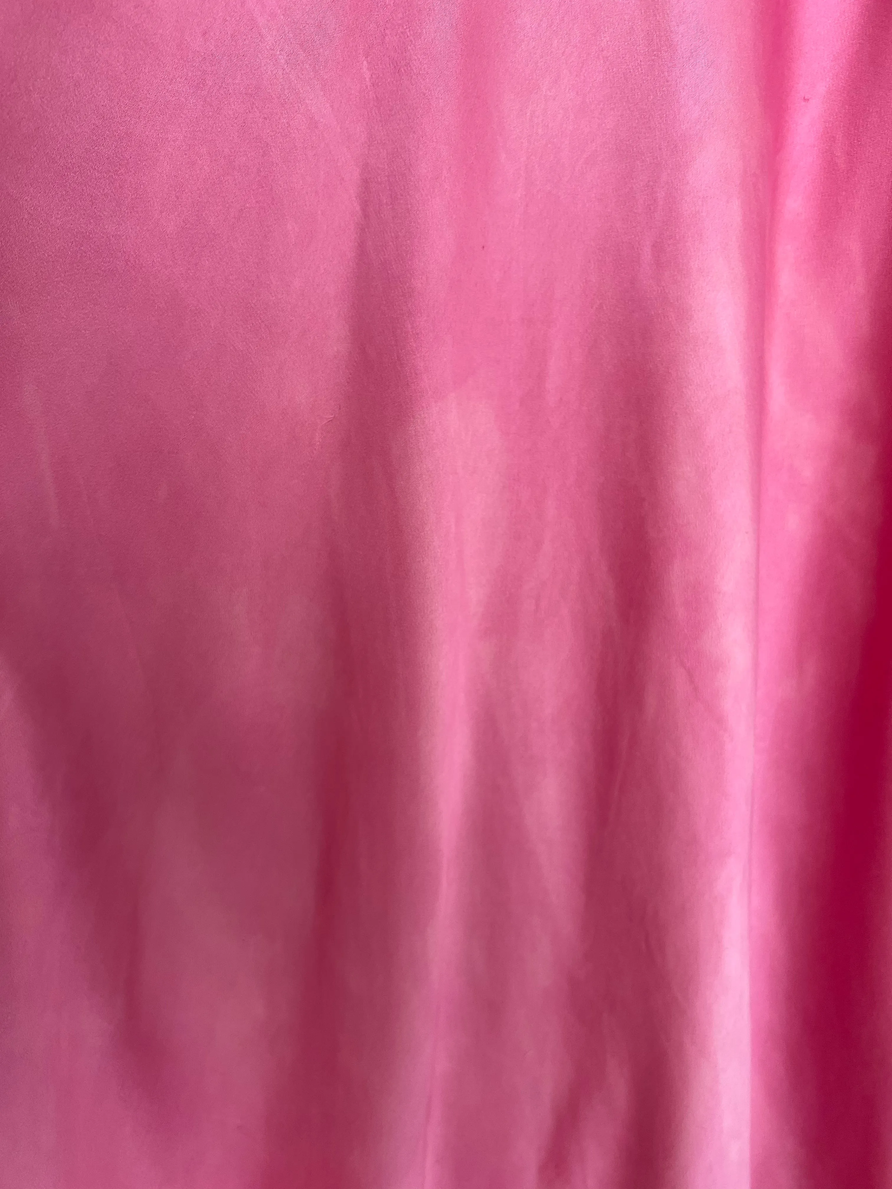 Vintage 1940s hand dyed fuschia silk slip dress